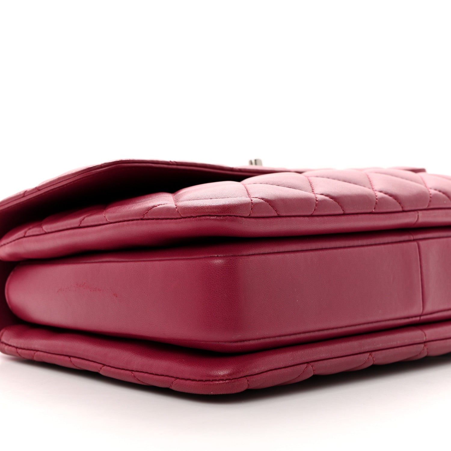 Chanel Lambskin Quilted Medium Trendy CC Flap Dual Handle Bag Dark Pink 9 of 11