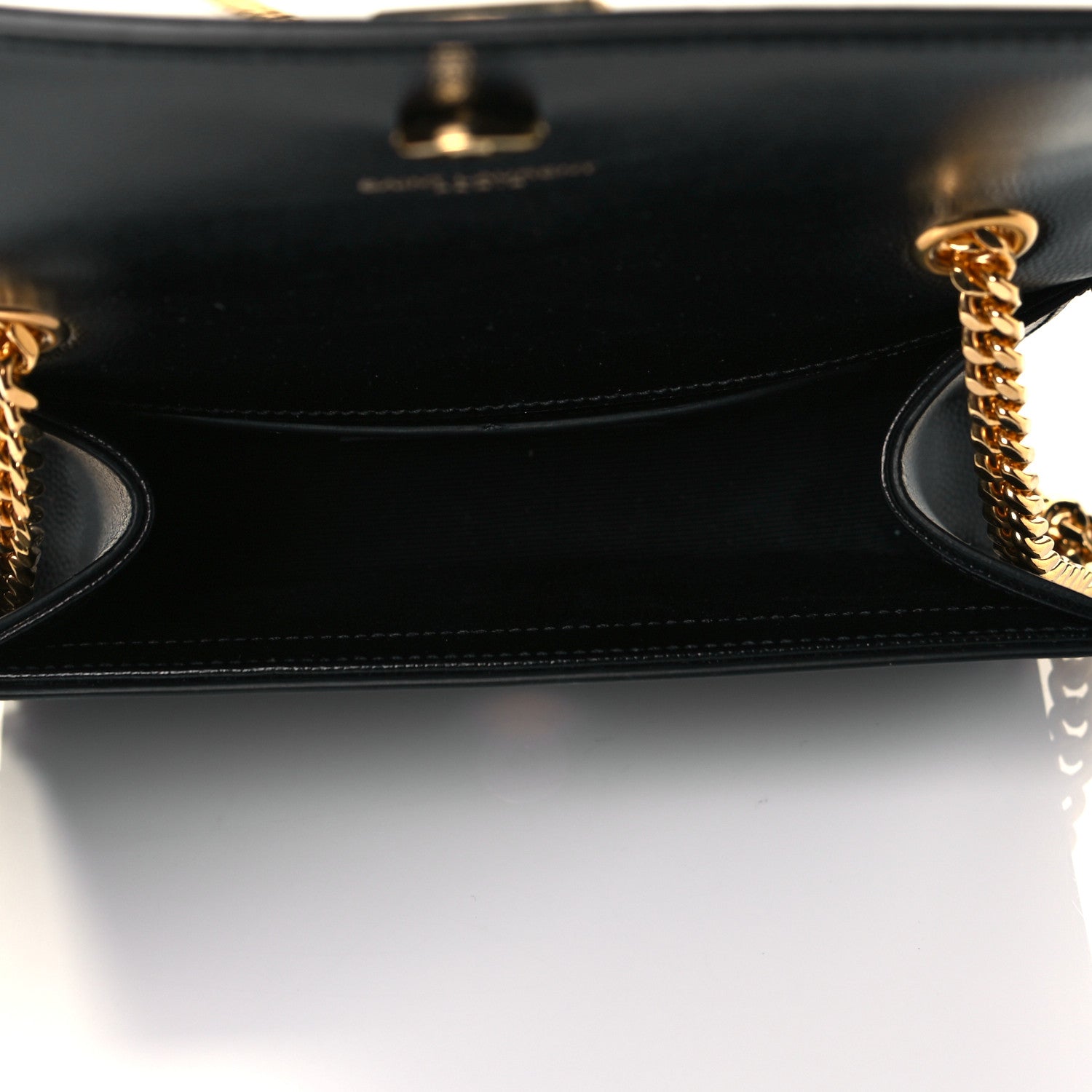 Saint Laurent Grain De Poudre Small Monogram Kate Satchel Black 5 of 8