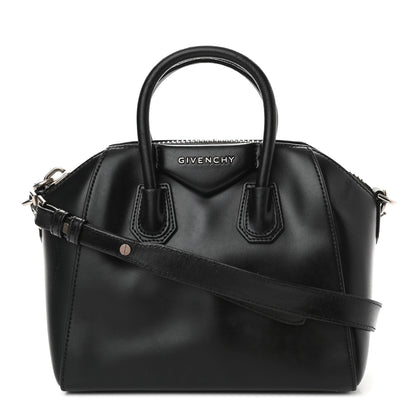 Givenchy Shiny Lord Calfskin Mini Antigona Black 1 of 12