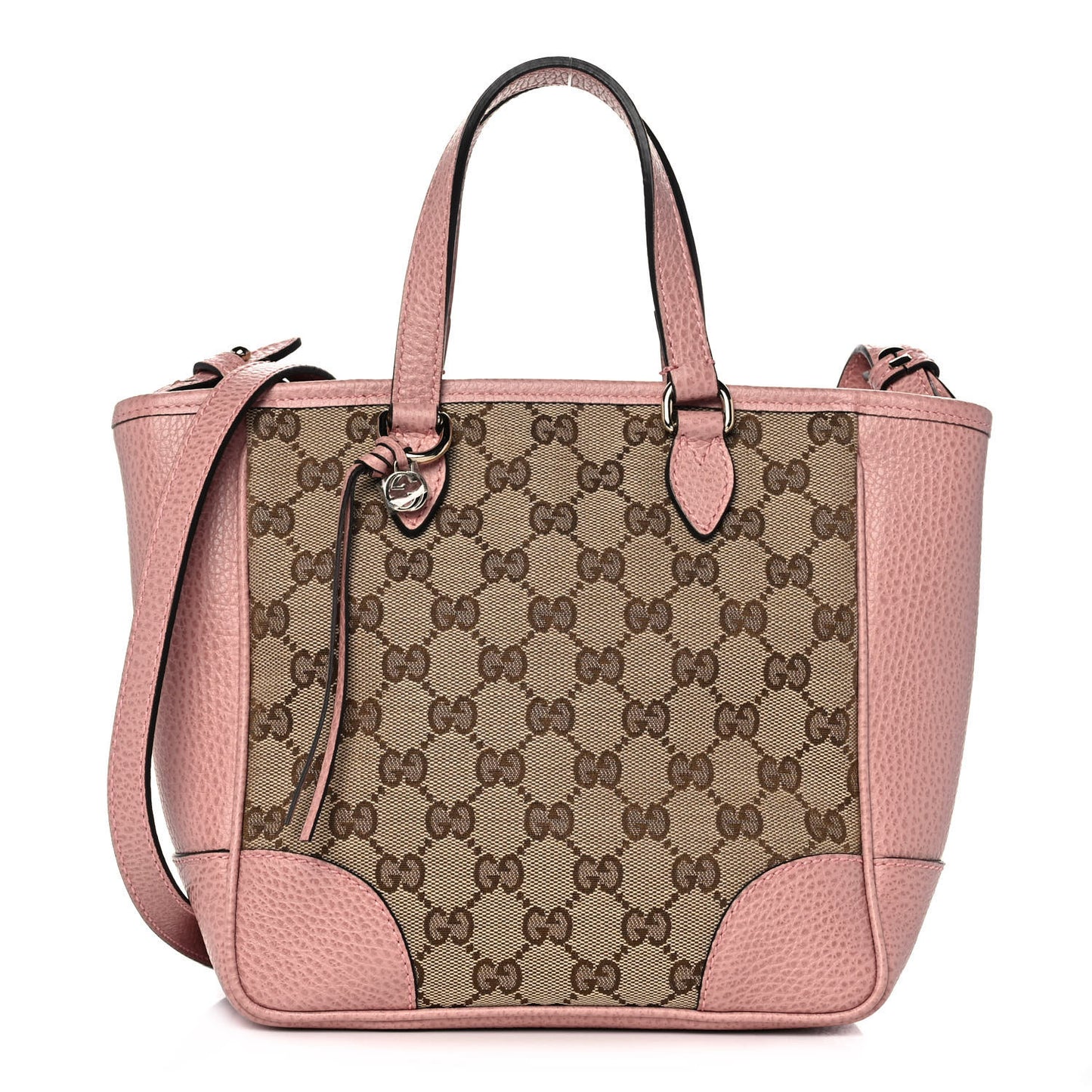 Monogram Small Bree Tote Beige Soft Pink