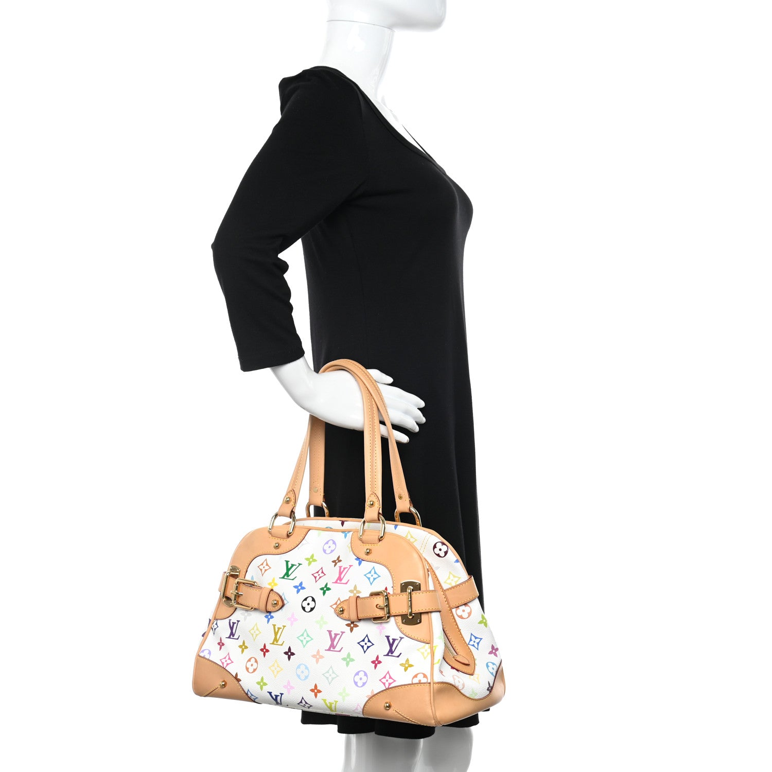 Louis Vuitton Monogram Multicolor Claudia White 2 of 10