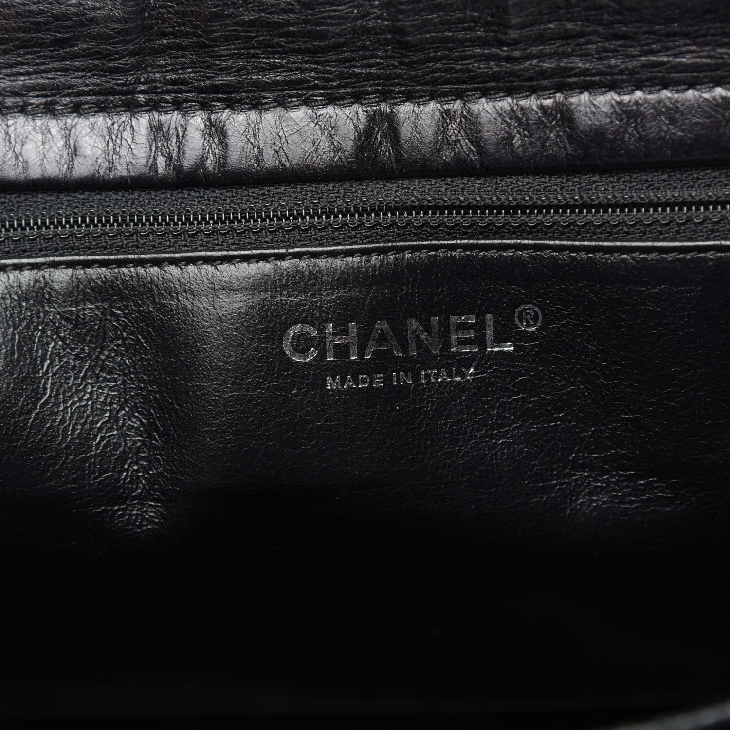 Chanel Metallic Aged Calfskin Quilted Reissue 2.55 Accordion Flap Black 7 of 13