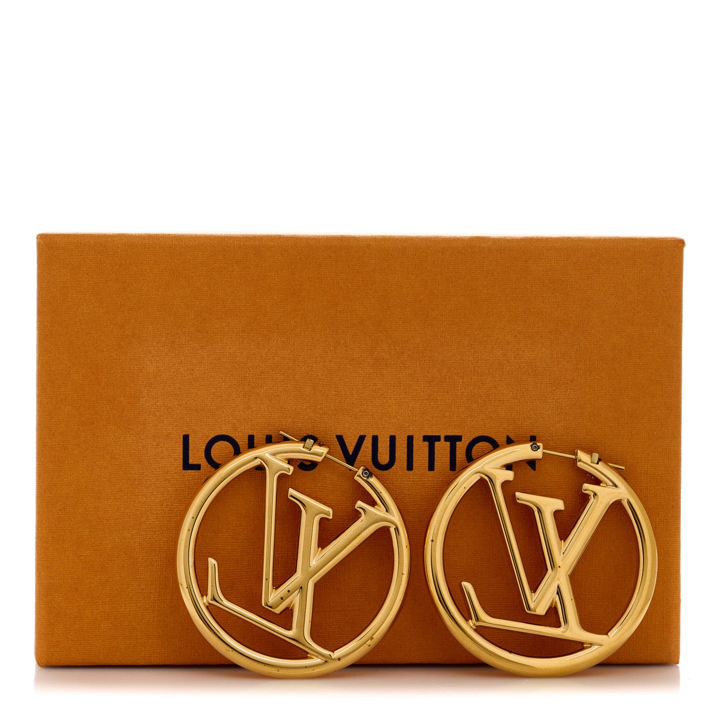Metal Louise Hoop Earrings Gold