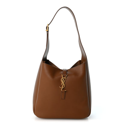 Saint Laurent Supple Grained Calfskin Small Le 5 A 7 Soft Hobo Fox 1 of 10