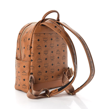 MCM Visetos Studded Small Stark M Backpack Cognac 3 of 9