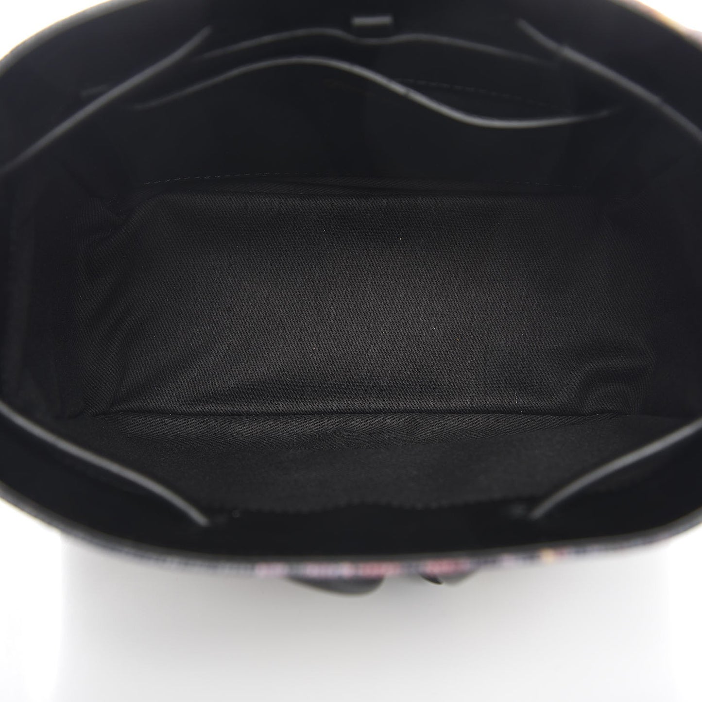 3.1 Denim Painted Mini Soleil Bucket Bag Black