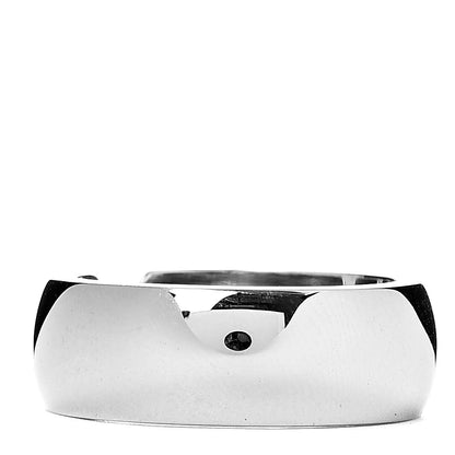 Cartier 18K White Gold 7mm C De Ring 51 5.75 3 of 5