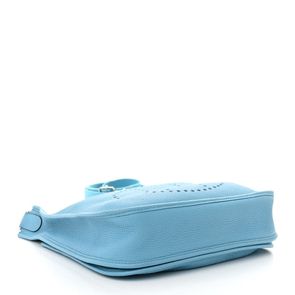 Hermes Taurillon Clemence Evelyne III PM Bleu Du Nord 4 of 10