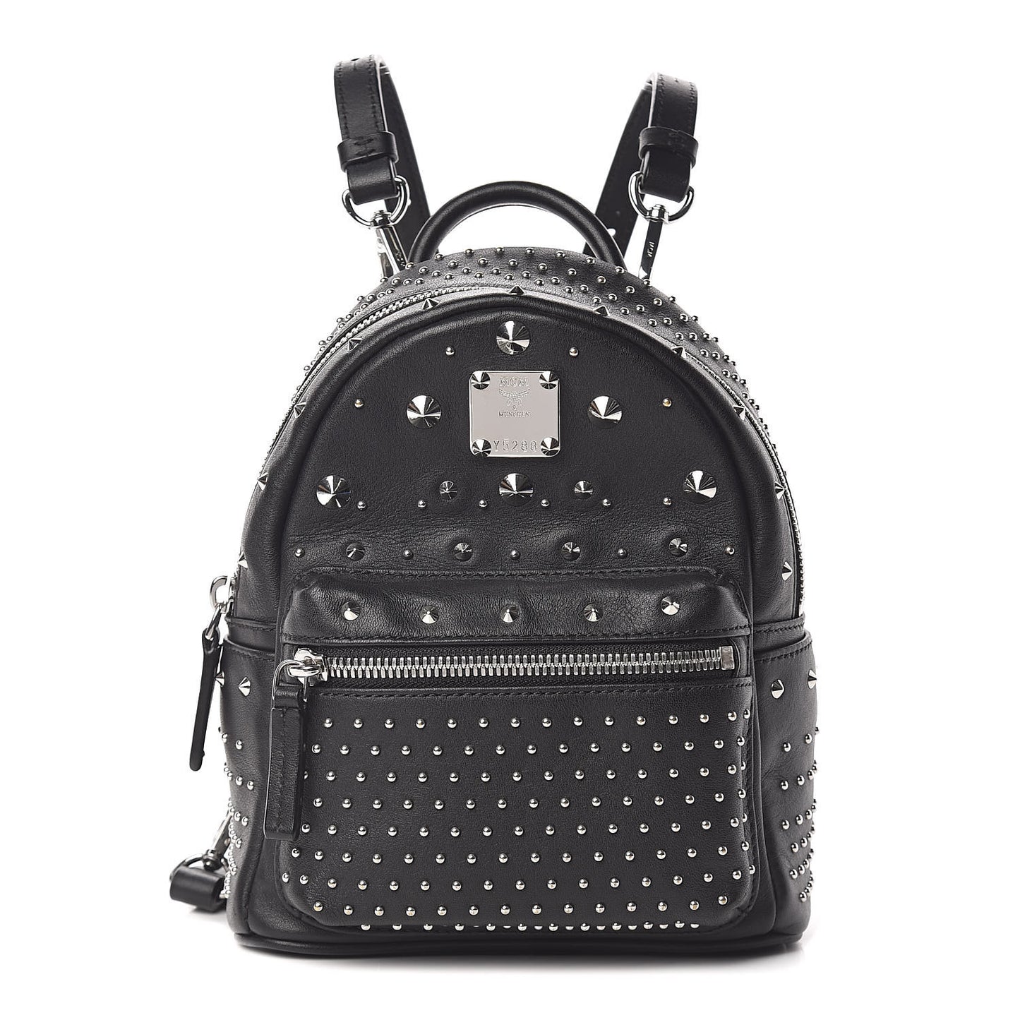 Calfskin Stud X-Mini Stark Bebe Boo Backpack Black