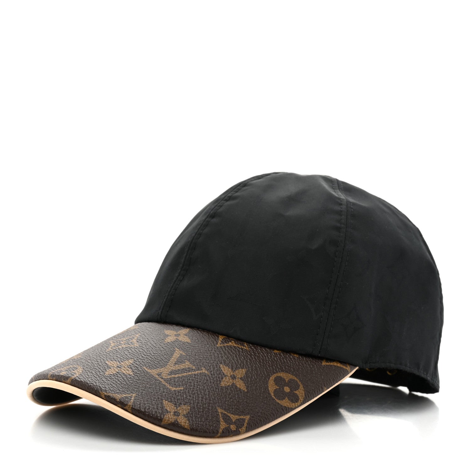 Louis Vuitton Polyester Silk Monogram LV Get Ready Cap M Black 1 of 9