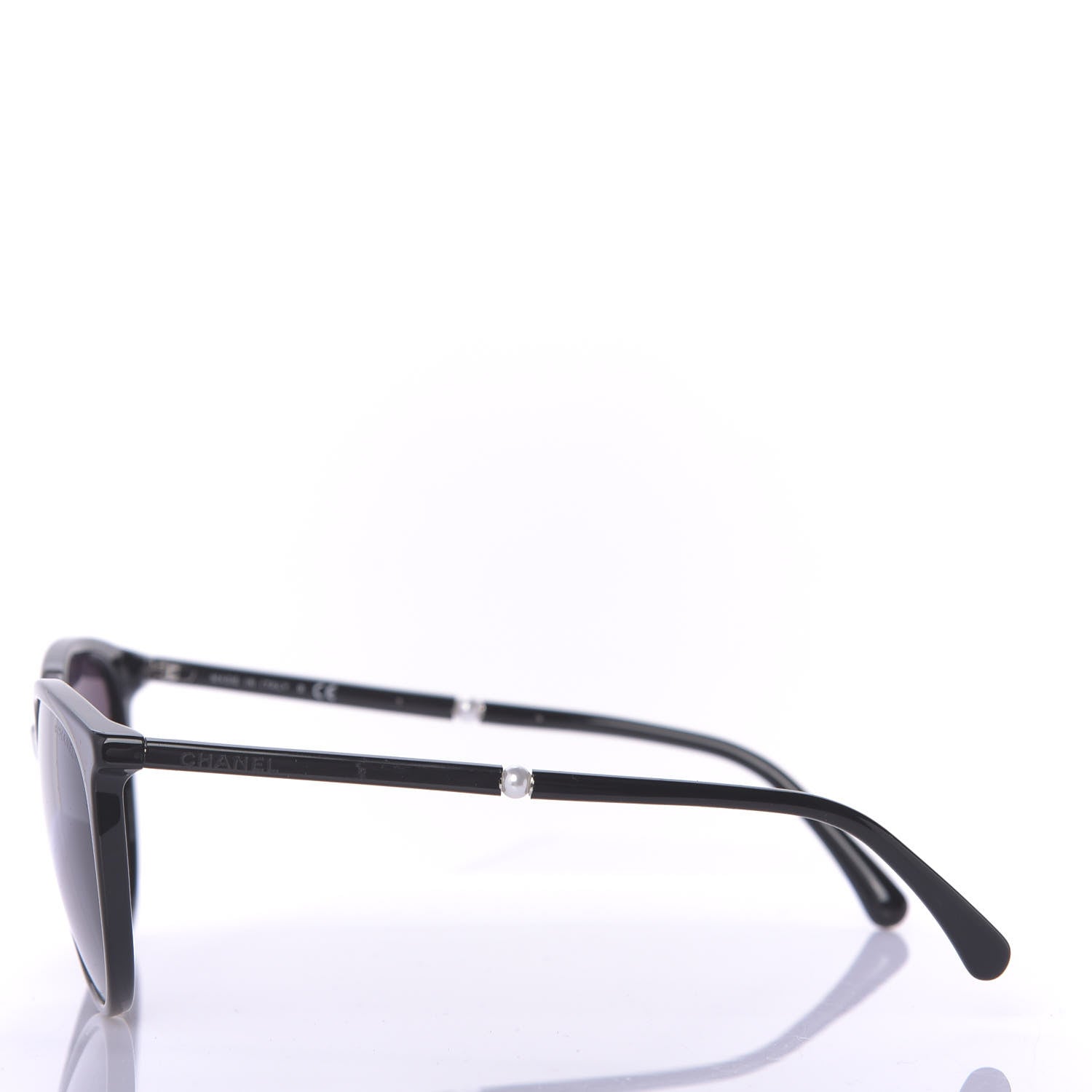 Chanel Acetate Butterfly Pearl Sunglasses 5394 Black 3 of 7