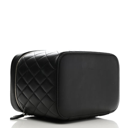Chanel Lambskin Quilted Large Vanity Pouch Black 4 of 8