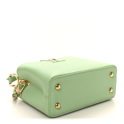 Louis Vuitton Taurillon Mini Capucines Vert Pomme 4 of 9