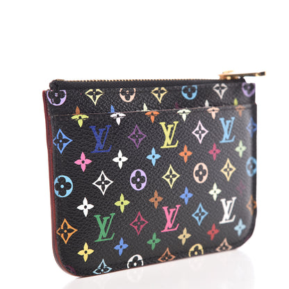 Louis Vuitton Monogram Multicolor Key Pouch Black Grenade 3 of 10
