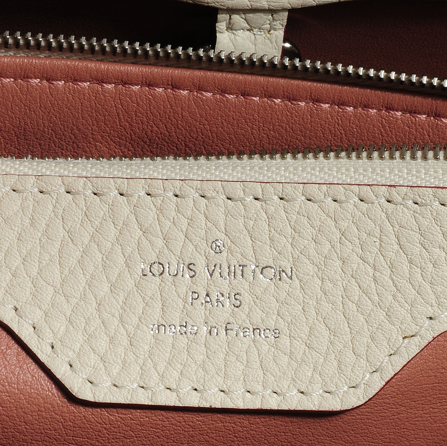 Taurillon Capucines MM Blanc Casse