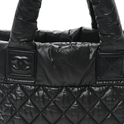 Chanel Nylon Coco Cocoon Zipped Tote Black 8 of 12