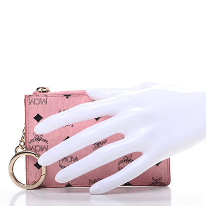 MCM Visetos Key Pouch Pink 2 of 7