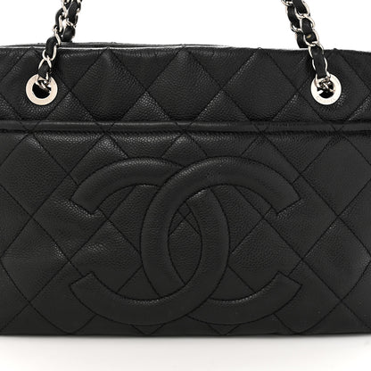 Chanel Caviar Quilted CC Timeless Soft Tote Black 9 of 12