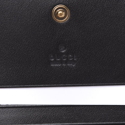 Gucci Calfskin Matelasse GG Marmont Card Case Wallet Black 5 of 6