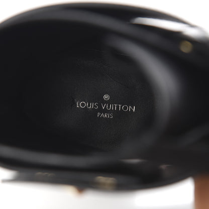 Louis Vuitton Calfskin Wonderland Ranger Flowers Boots 39 Black 7 of 8