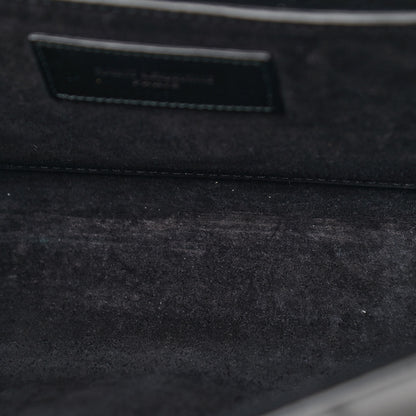 Saint Laurent Glossy Eelskin Small Monogram Kate Satchel Black 10 of 10