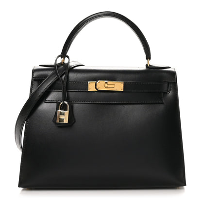 Hermes Box Kelly Sellier 28 Black 1 of 10