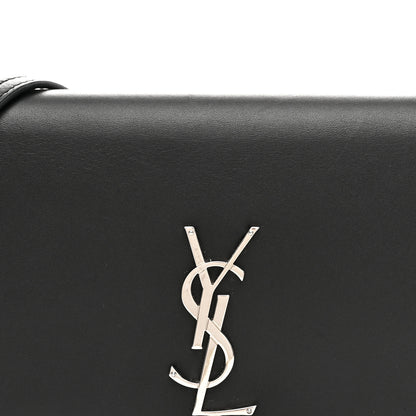 Saint Laurent Smooth Calfskin Classic Monogram Kate Tassel Chain Wallet Black 7 of 9