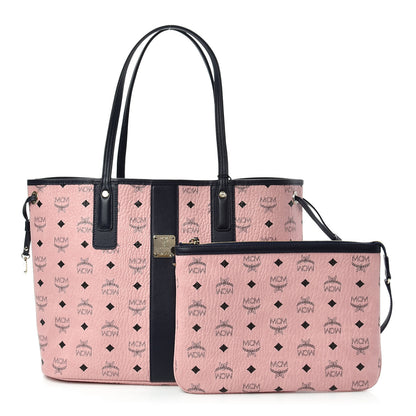 MCM Visetos Medium Liz Reversible Shopper Tote Soft Pink 1 of 14