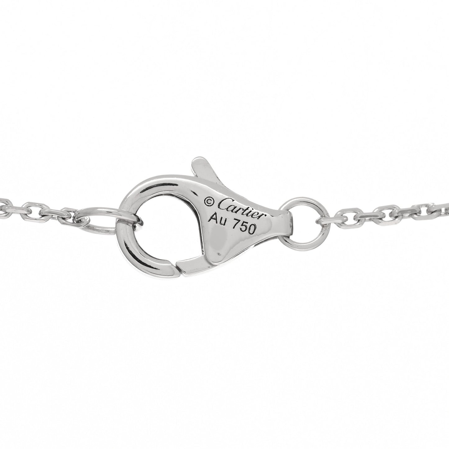 18K White Gold Diamond Etincelle De Cartier Pendant Necklace