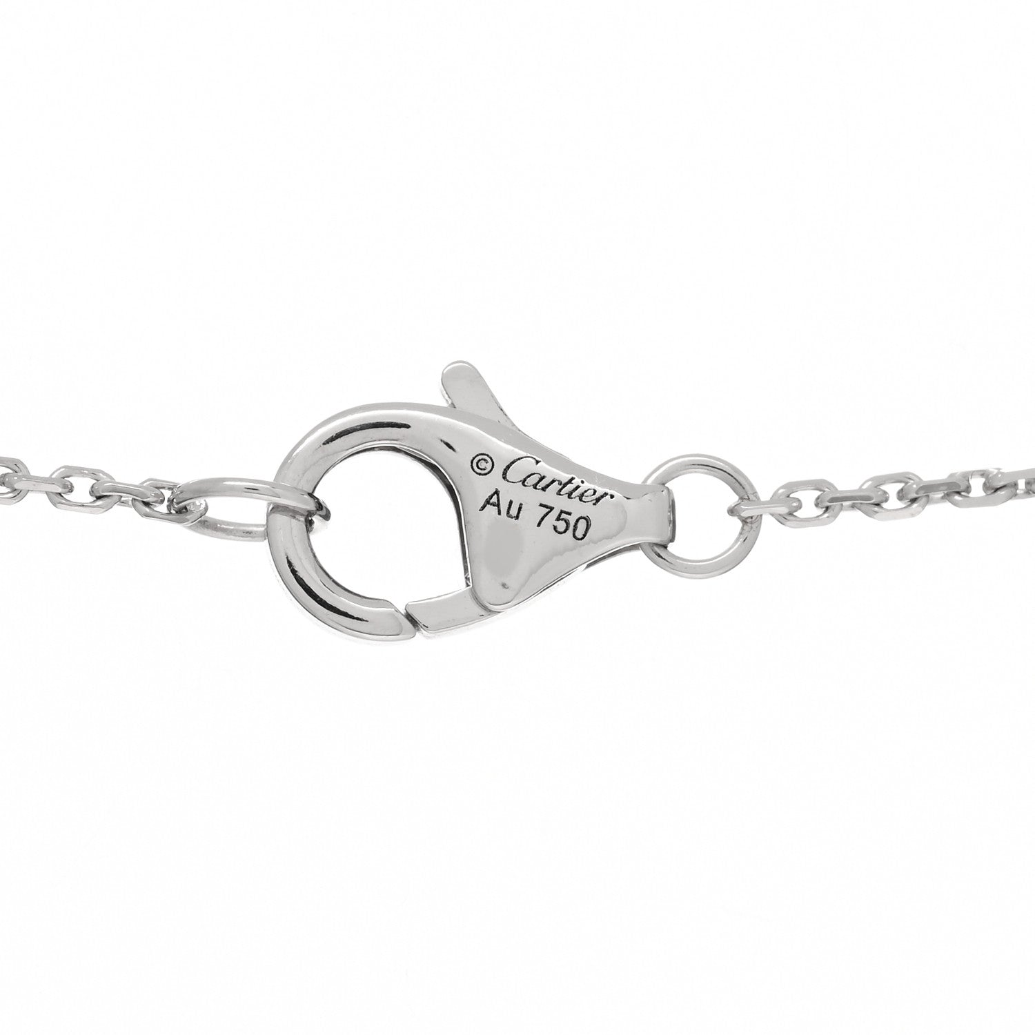 Cartier 18K White Gold Diamond Etincelle De Cartier Pendant Necklace 3 of 4