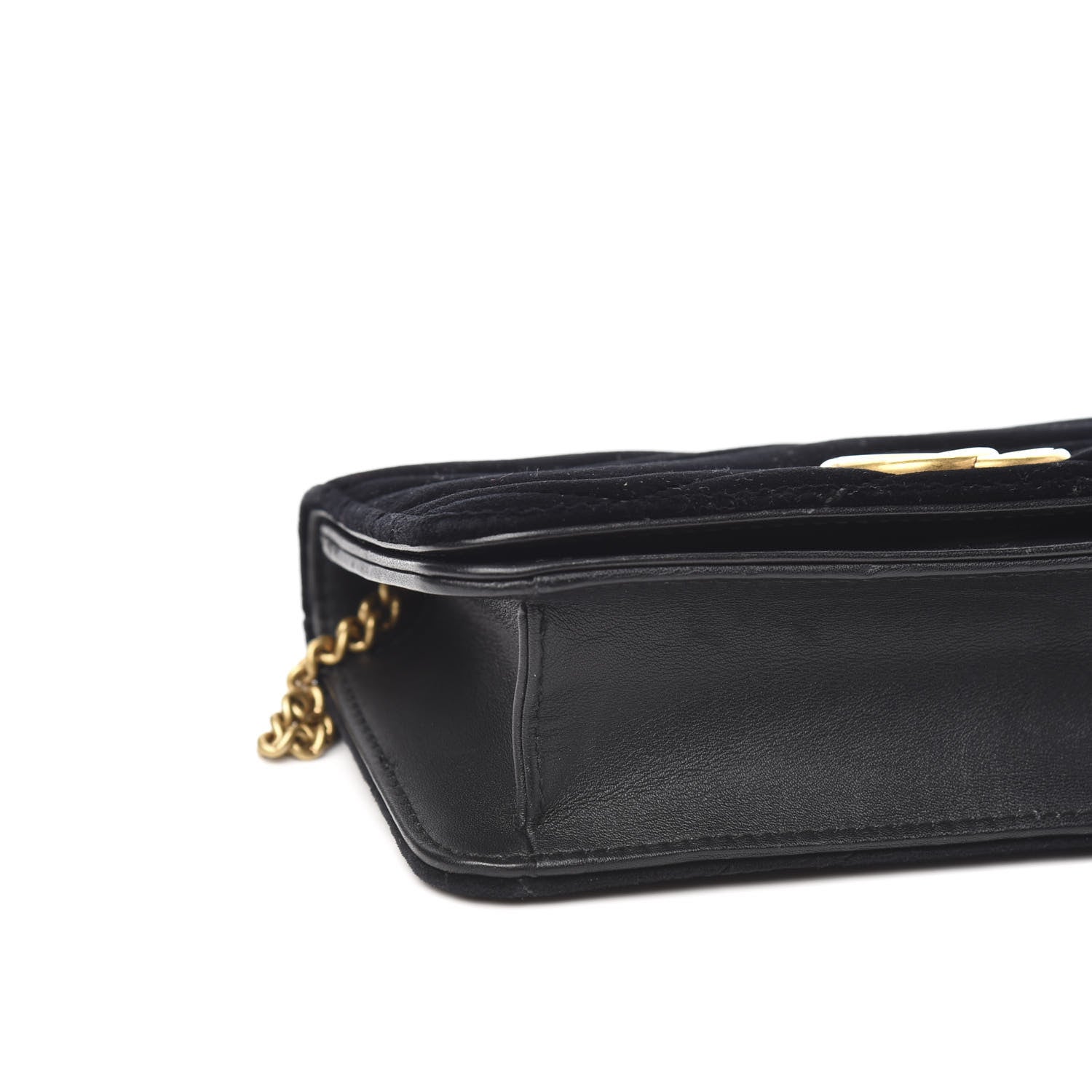 Gucci Velvet Matelasse GG Marmont Mini Bag Black 6 of 8
