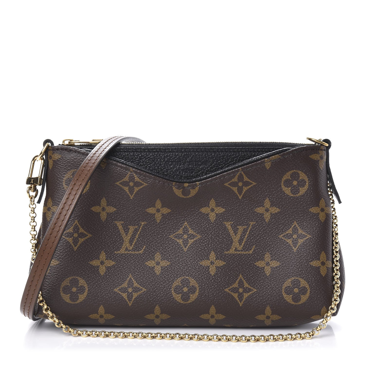 Louis Vuitton Monogram Pallas Clutch Black 1 of 11