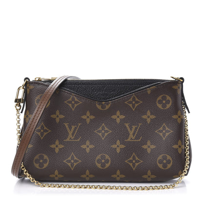Louis Vuitton Monogram Pallas Clutch Black 1 of 11