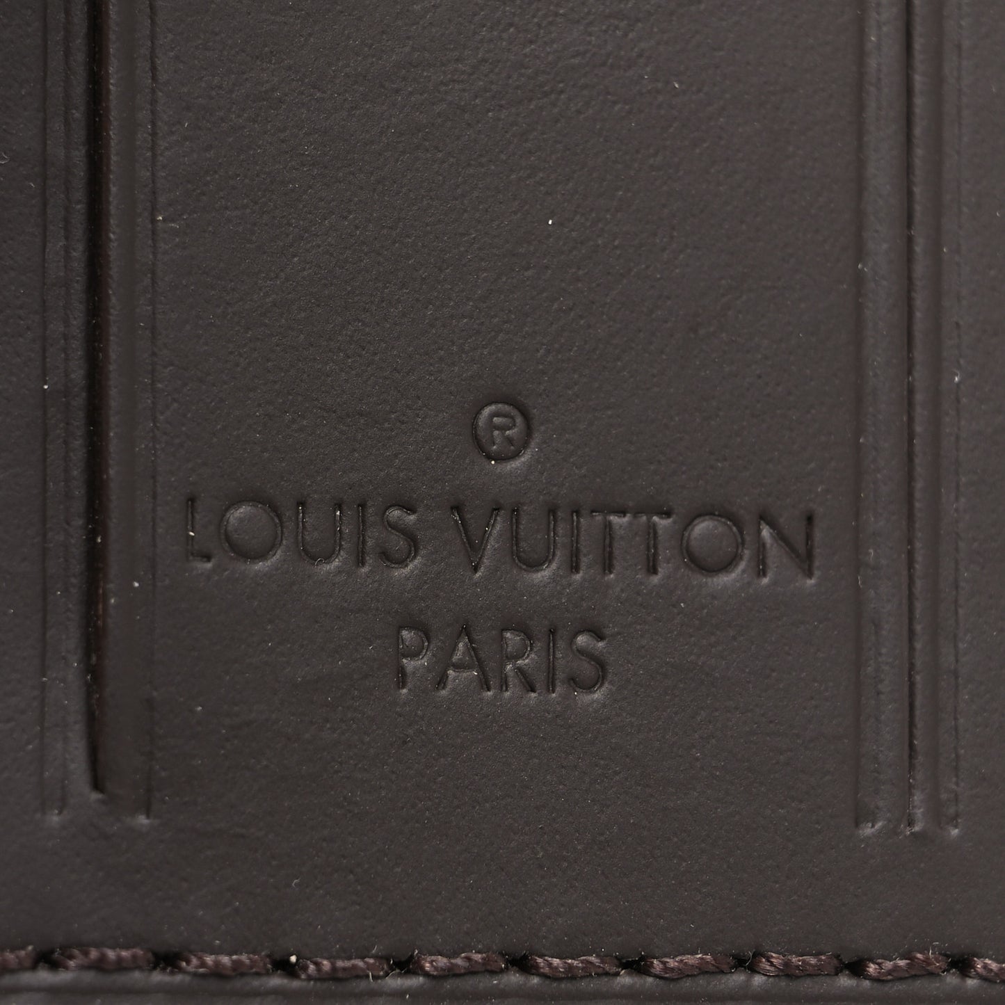 Calfskin Luggage Tag Ebene