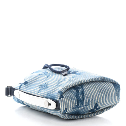 Louis Vuitton Hickory Stripes Denim Monogram Watercolor Sac Marin BB Blue 4 of 8