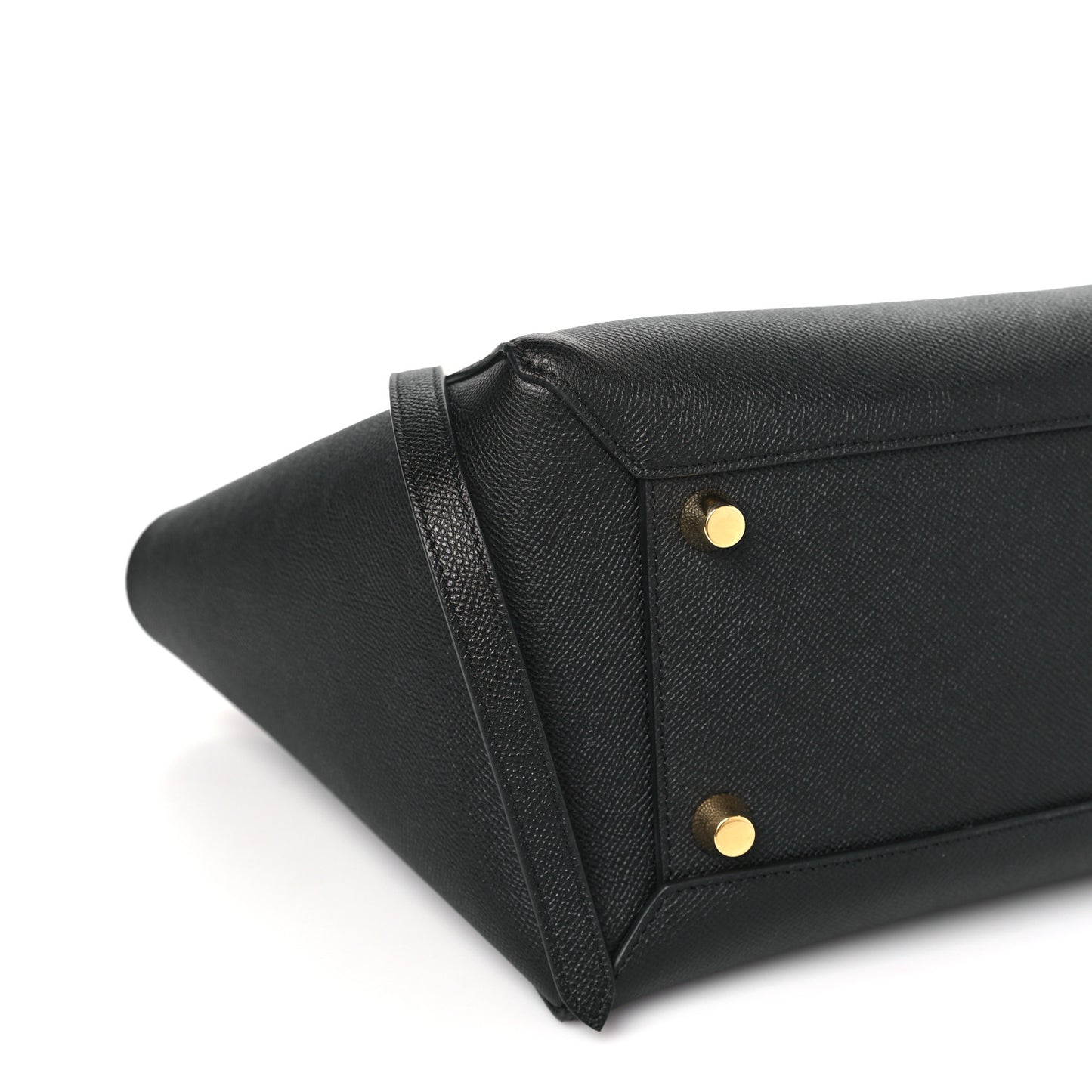 Grained Calfskin Micro Belt Bag Black