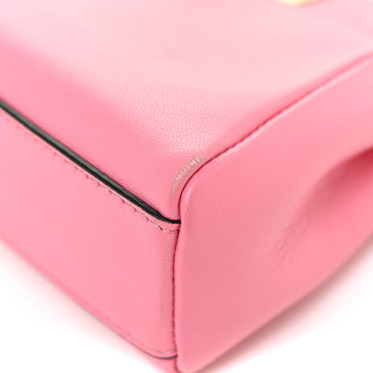 Fendi Shiny Nappa Micro Peekaboo Iconic Satchel Rosa Fluo 20 of 30