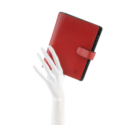Louis Vuitton Epi Medium Ring Agenda Cover Castillan Red 2 of 9