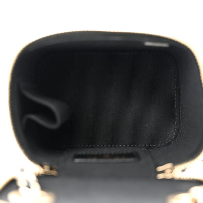 Chanel Lambskin Quilted Mini Vanity Case With Chain Black 5 of 10
