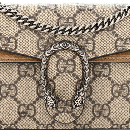 Gucci GG Supreme Monogram Super Mini Dionysus Shoulder Bag Taupe 8 of 12