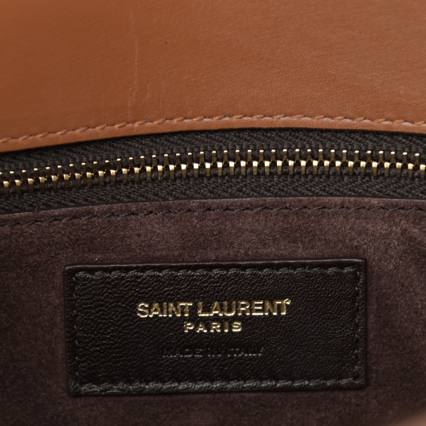Smooth Calfskin Carre Satchel Brown