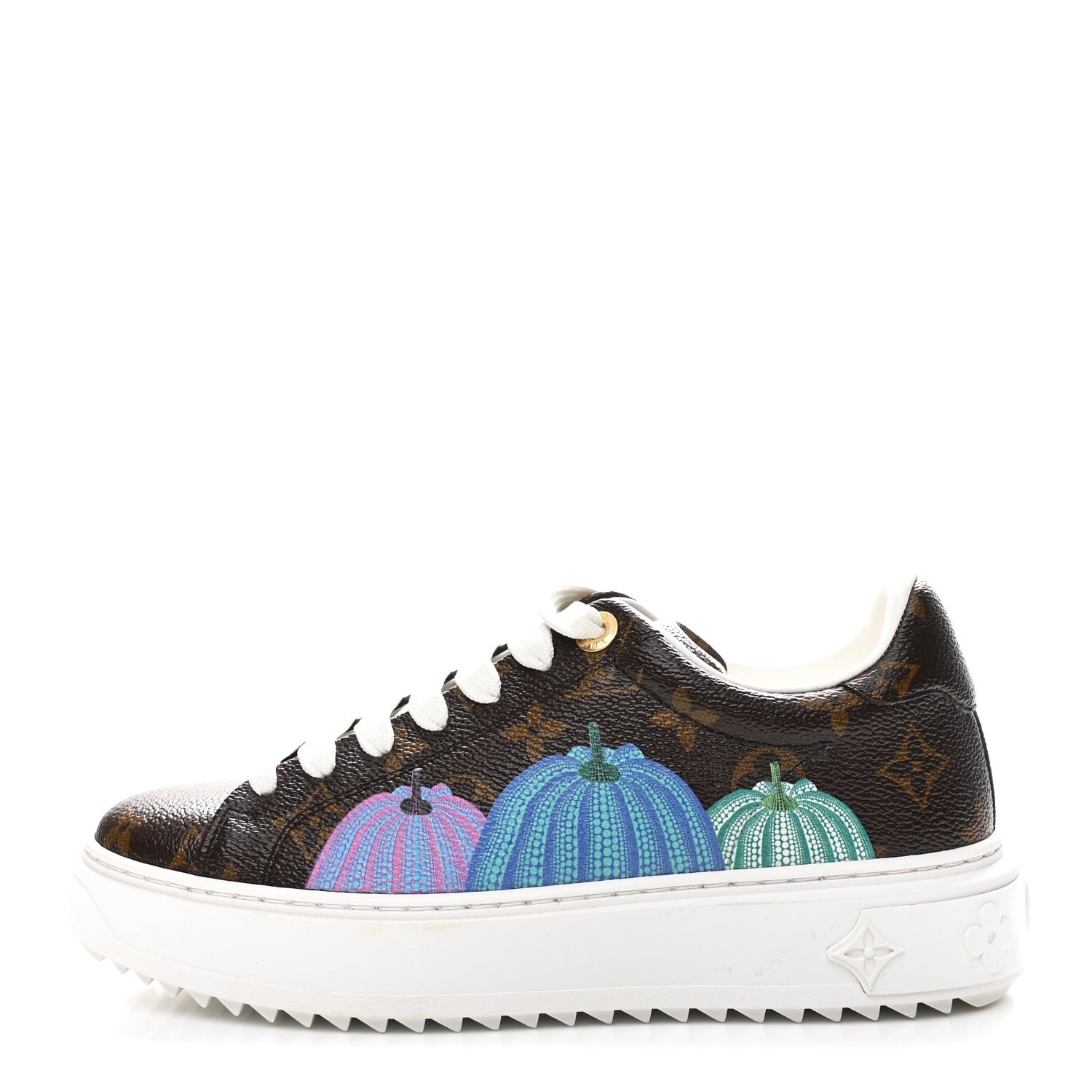 Louis Vuitton LV X YK Monogram Pumpkin Time Out Sneakers 37 1 of 10