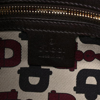 Gucci Guccissima Small Hysteria Top Handle Bag Chocolate 6 of 10