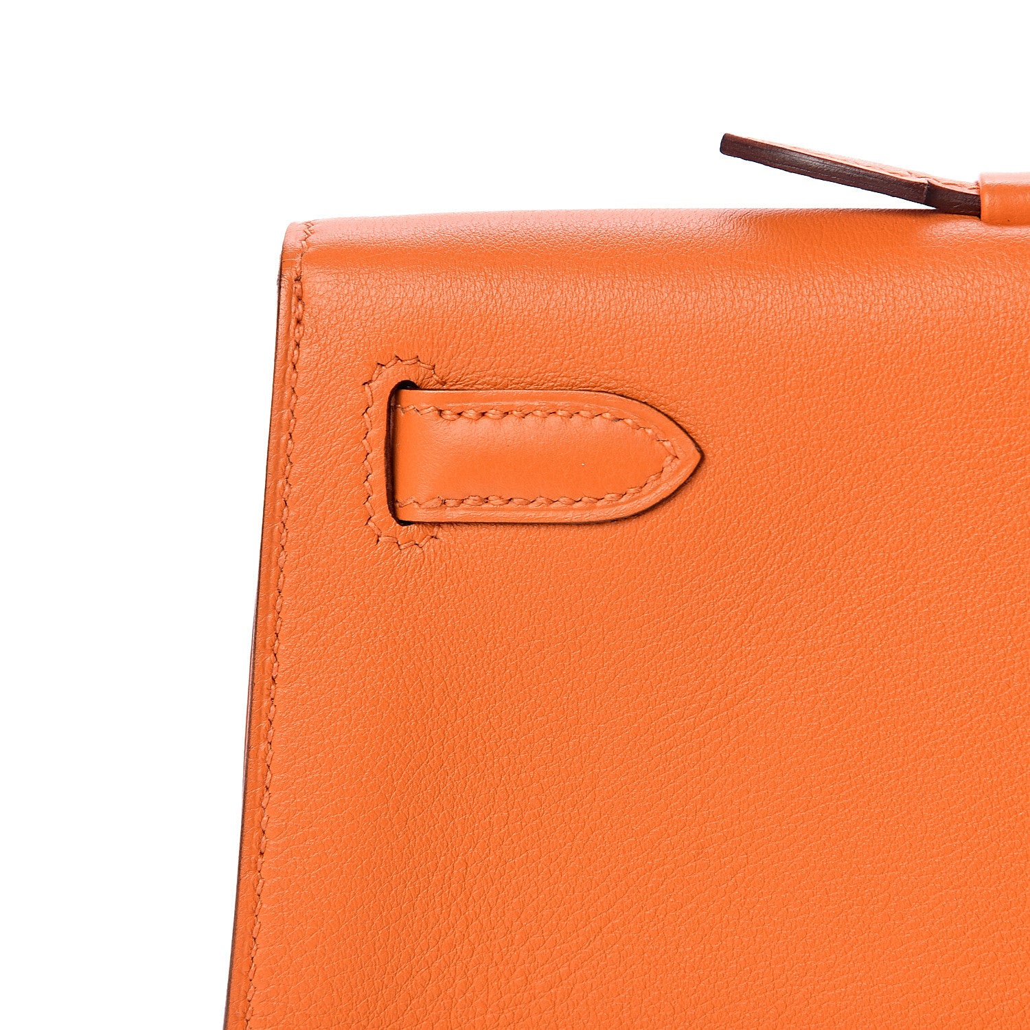 Hermes Swift Kelly Longue Clutch Pochette Orange 23 of 29