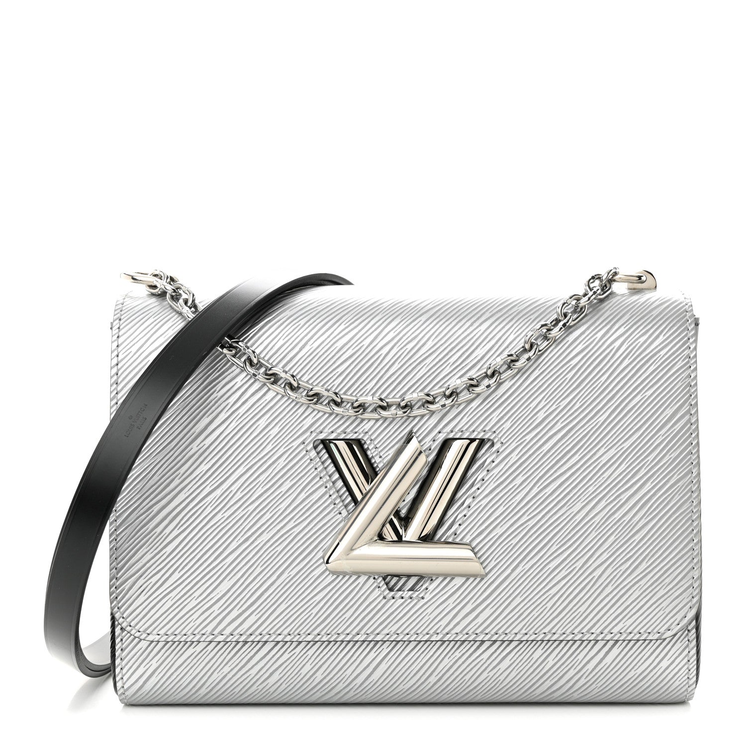Louis Vuitton Epi Twist Shoulder Bag MM Argent 1 of 10