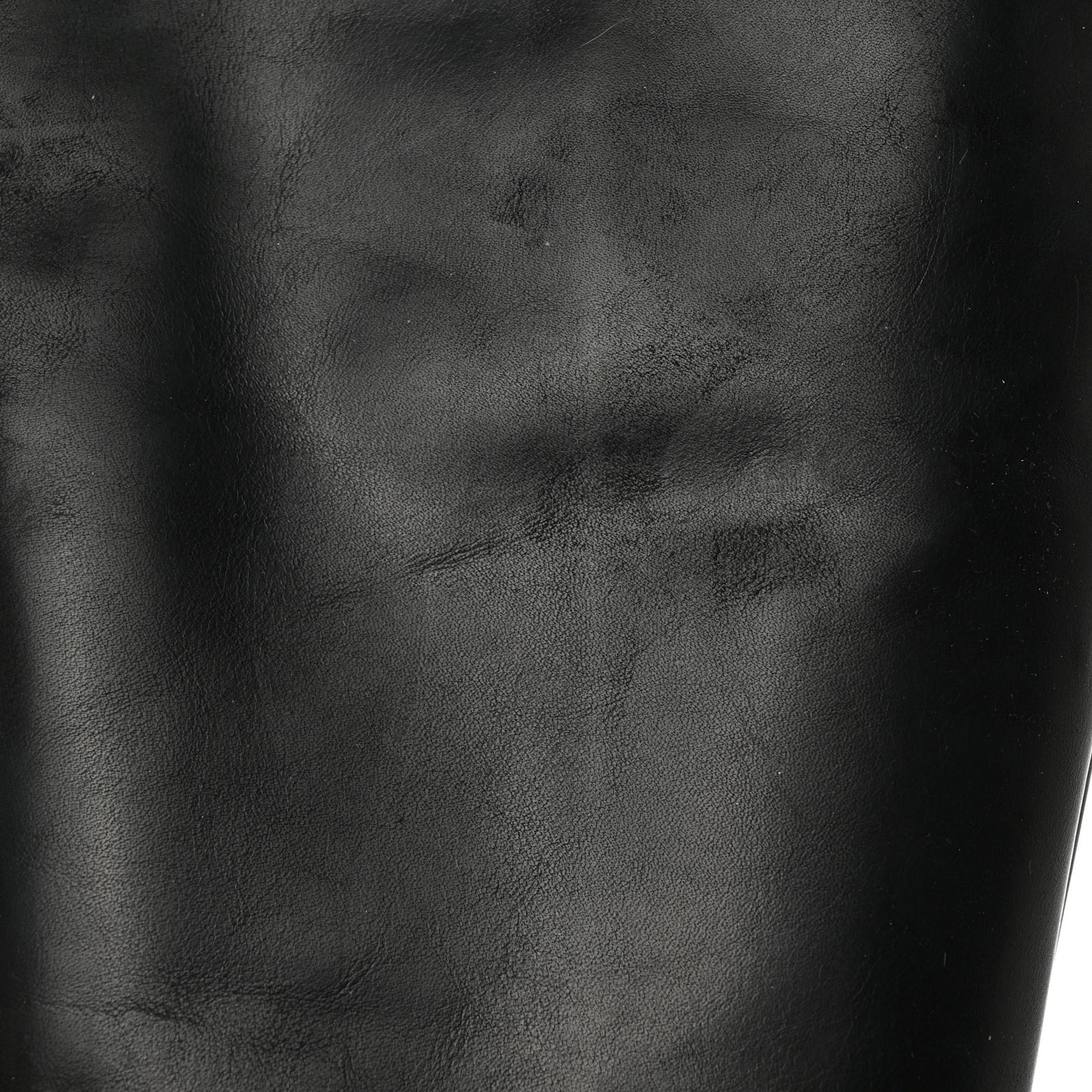 Calfskin Tall CC Boots 37.5 Black