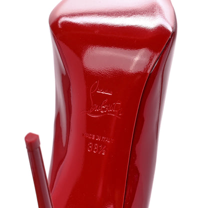 Christian Louboutin Patent Pigalle Follies 100 Pumps 38.5 Red 6 of 9