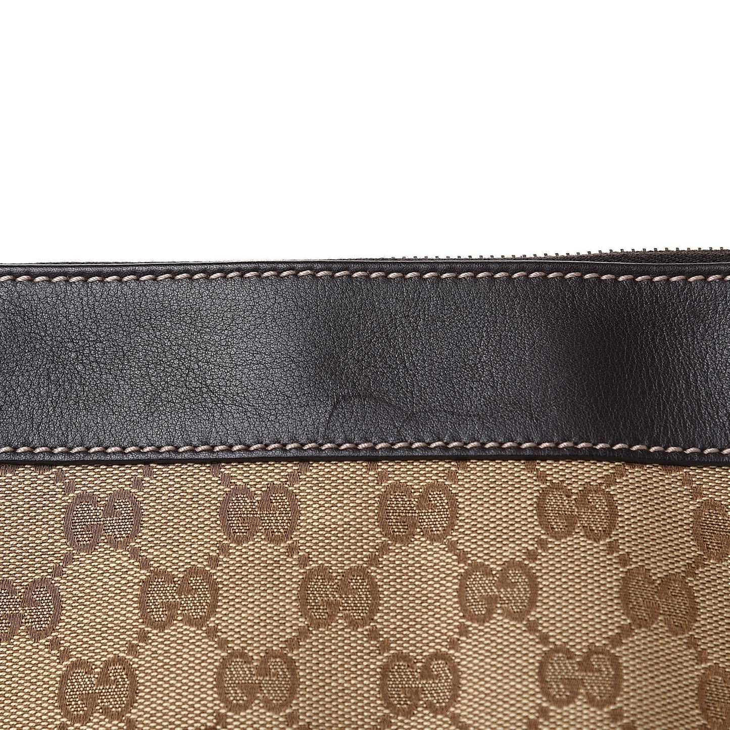 Monogram D Gold Tote Dark Brown