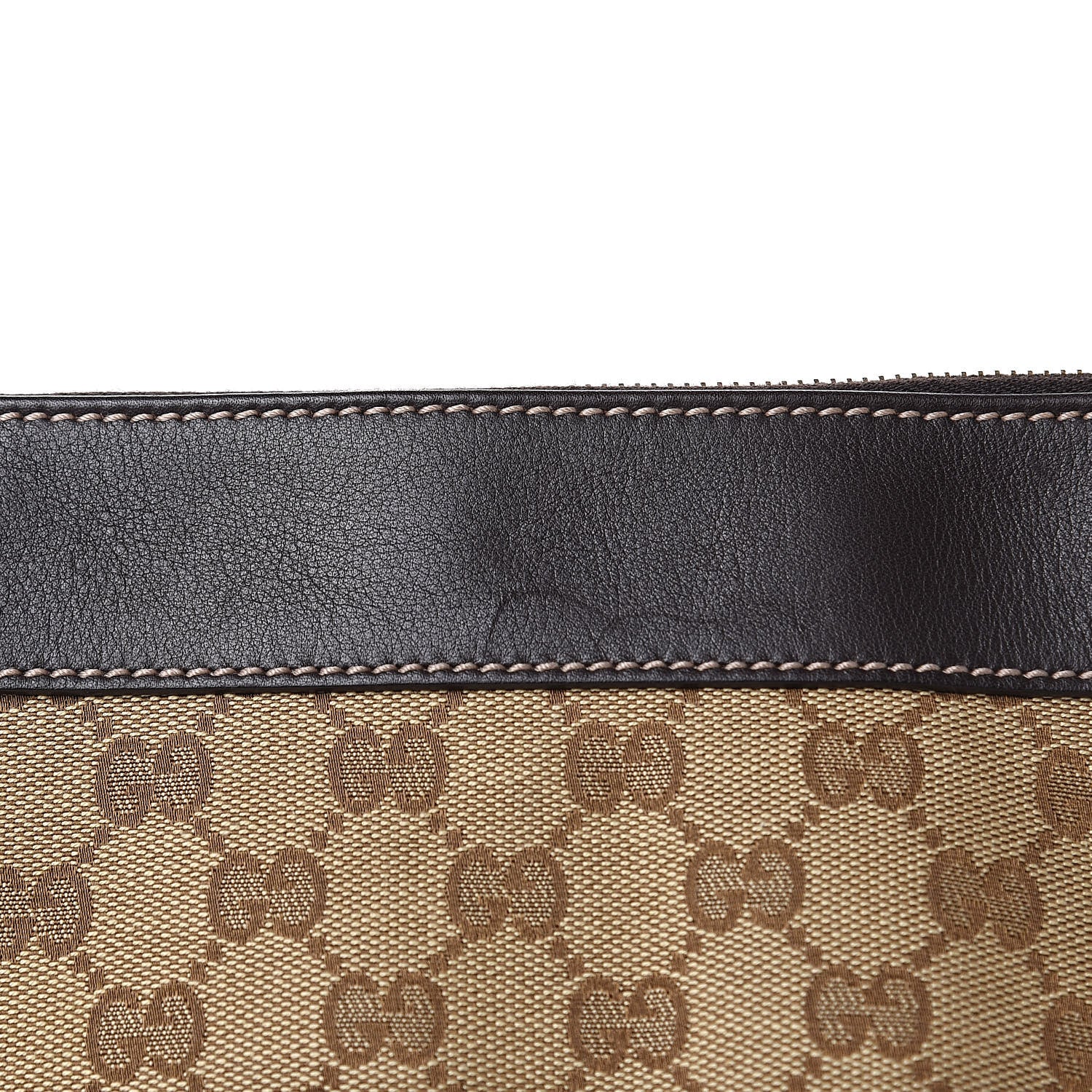 Gucci Monogram D Gold Tote Dark Brown 11 of 14