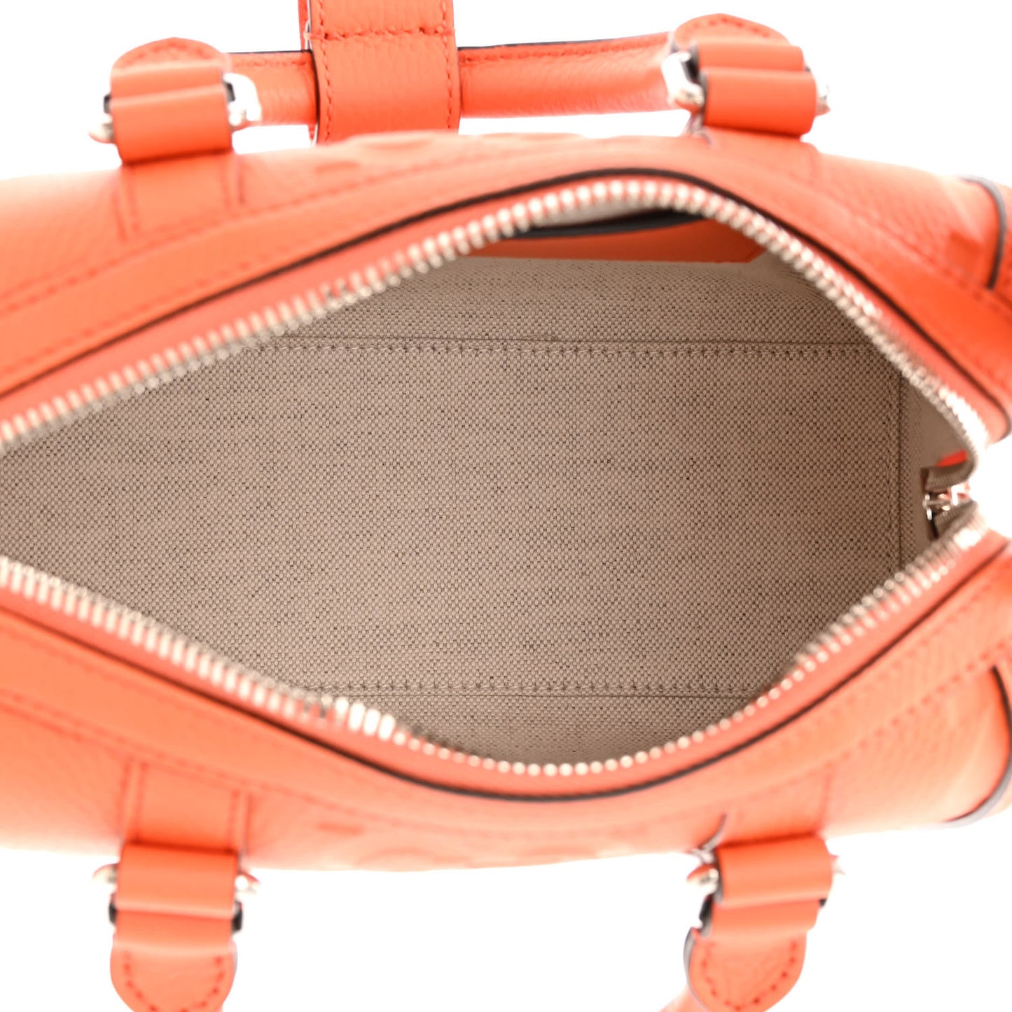 Piuma Calfskin Jumbo GG Embossed Mini Duffle Bag Good Orange